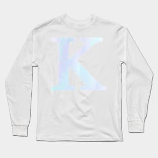 The Letter K Cool Colors Design Long Sleeve T-Shirt